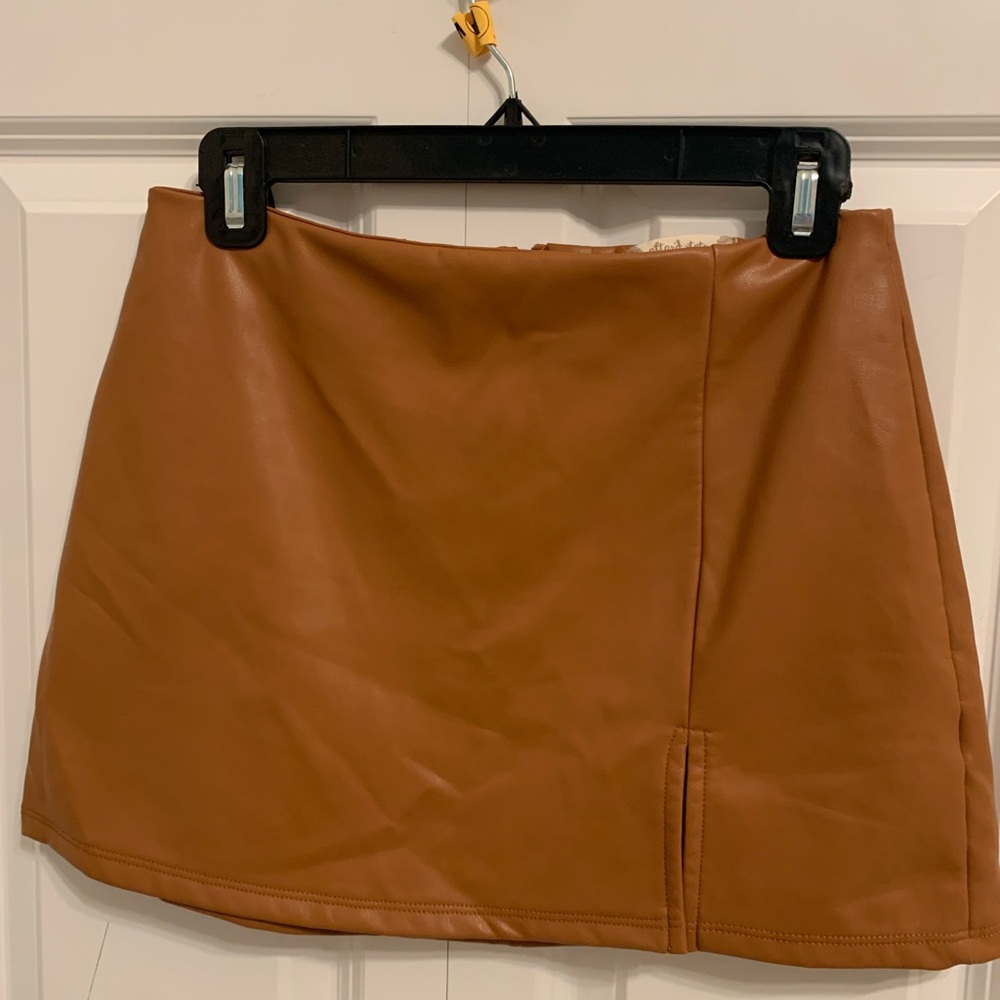 Brown Mini Faux Skirt Altar’d State